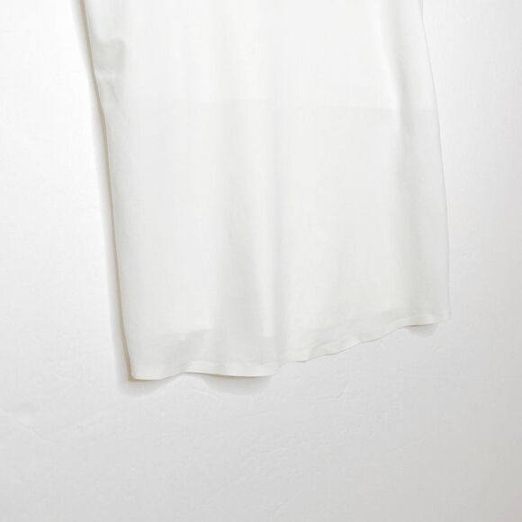 A Day Snap To It Tank Top White Silky V Neck Snap Straps Size XS - Picture 4 of 8